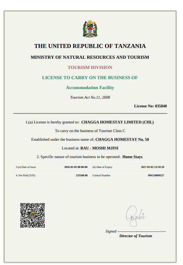 tour licence